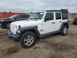 2021 Jeep Wrangler Unlimited Sport en venta en Homestead, FL