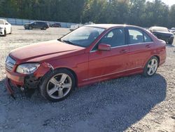 Mercedes-Benz salvage cars for sale: 2010 Mercedes-Benz C300