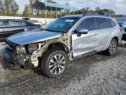 Salvage cars for sale at Spartanburg, SC auction: 2016 Subaru Outback 2.5I Limited