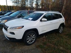 Jeep salvage cars for sale: 2017 Jeep Cherokee Limited