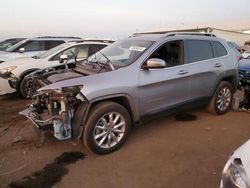 Salvage cars for sale at Brighton, CO auction: 2016 Jeep Cherokee Limited