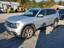 Salvage cars for sale at Mendon, MA auction: 2018 Volkswagen Atlas SE