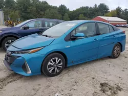 Salvage cars for sale at Mendon, MA auction: 2018 Toyota Prius Prime