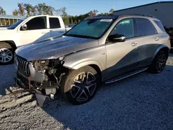 Salvage cars for sale at China Grove, NC auction: 2021 Mercedes-Benz GLE AMG 53 4matic