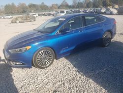 Salvage cars for sale at Madisonville, TN auction: 2018 Ford Fusion TITANIUM/PLATINUM HEV