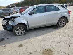 Salvage cars for sale at Hurricane, WV auction: 2016 Chevrolet Equinox LS