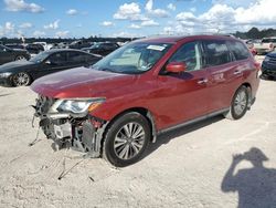 Nissan salvage cars for sale: 2017 Nissan Pathfinder S