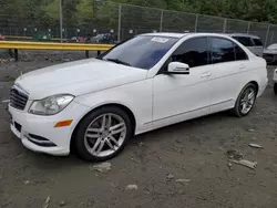 Salvage cars for sale at Waldorf, MD auction: 2013 Mercedes-Benz C 300 4matic