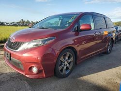 Flood-damaged cars for sale at auction: 2015 Toyota Sienna Sport