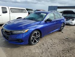 Salvage cars for sale from Copart West Palm Beach, FL: 2022 Honda Accord Sport