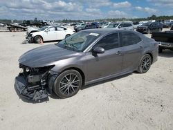 Salvage cars for sale at Houston, TX auction: 2021 Toyota Camry SE