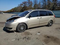 Salvage cars for sale at Brookhaven, NY auction: 2004 Toyota Sienna CE