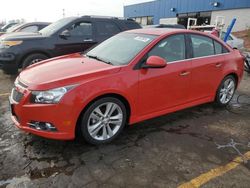 Chevrolet salvage cars for sale: 2012 Chevrolet Cruze LTZ