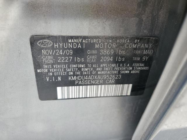 2010 Hyundai Elantra Blue