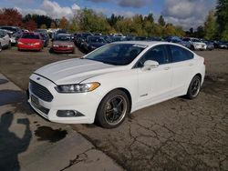 Salvage cars for sale at Woodburn, OR auction: 2013 Ford Fusion SE Hybrid