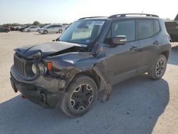 Salvage cars for sale at San Antonio, TX auction: 2017 Jeep Renegade Trailhawk