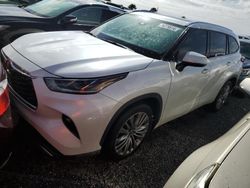 Toyota Highlander salvage cars for sale: 2021 Toyota Highlander Platinum