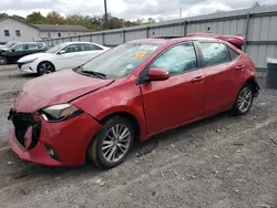 Salvage cars for sale at York Haven, PA auction: 2015 Toyota Corolla L