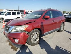 Salvage cars for sale at Grand Prairie, TX auction: 2016 Nissan Pathfinder S