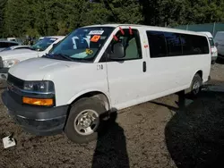 Salvage cars for sale from Copart Graham, WA: 2019 Chevrolet Express G3500 LT