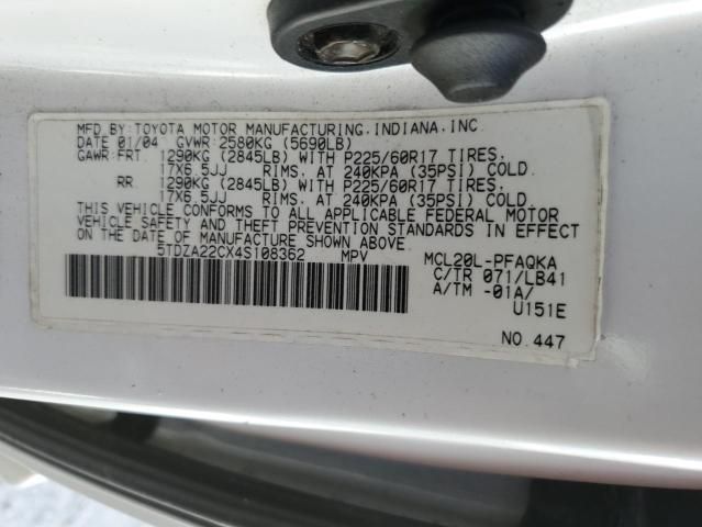 2004 Toyota Sienna XLE