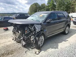 Salvage cars for sale at Concord, NC auction: 2017 Ford Explorer XLT