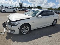 Salvage cars for sale at Miami, FL auction: 2016 BMW 528 I