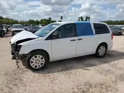 Salvage cars for sale from Copart Mercedes, TX: 2019 Dodge Grand Caravan SE