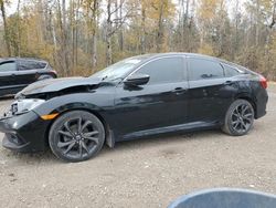 Salvage cars for sale at Cookstown, ON auction: 2020 Honda Civic Sport