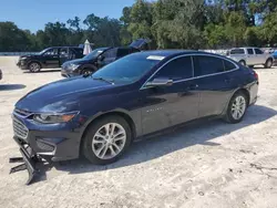 Salvage cars for sale from Copart Ocala, FL: 2016 Chevrolet Malibu LT