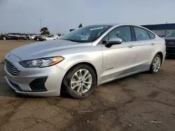 Salvage cars for sale at Woodhaven, MI auction: 2019 Ford Fusion SE