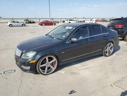 Salvage cars for sale at Wilmer, TX auction: 2012 Mercedes-Benz C 250