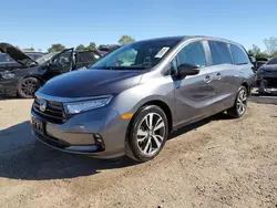 Salvage cars for sale at Elgin, IL auction: 2021 Honda Odyssey Touring