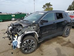 Salvage cars for sale at Woodhaven, MI auction: 2023 Jeep Compass Limited