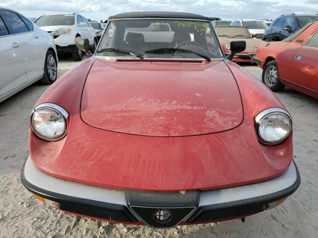 1986 Alfa Romeo Veloce 2000 Spider