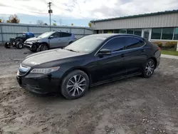 Salvage cars for sale at Leroy, NY auction: 2015 Acura TLX Tech