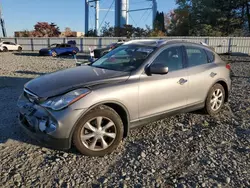 Salvage cars for sale at Windsor, NJ auction: 2010 Infiniti EX35 Base