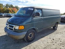 Salvage trucks for sale at Mendon, MA auction: 2000 Dodge RAM Van B1500