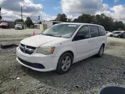 Salvage cars for sale at Mebane, NC auction: 2013 Dodge Grand Caravan SE