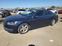 Volkswagen salvage cars for sale: 2013 Volkswagen Passat SE