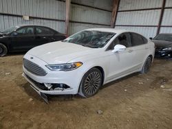 Salvage cars for sale at Houston, TX auction: 2017 Ford Fusion Titanium