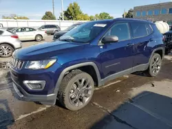 Salvage cars for sale at Littleton, CO auction: 2021 Jeep Compass 80TH Edition