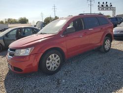 Salvage cars for sale at Columbus, OH auction: 2017 Dodge Journey SE