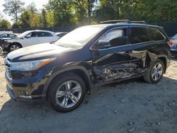 Toyota Highlander Limited Vehiculos salvage en venta: 2015 Toyota Highlander Limited