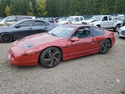 Salvage cars for sale at Graham, WA auction: 1987 Pontiac Fiero GT