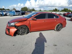 KIA Forte salvage cars for sale: 2019 KIA Forte EX