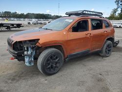 Jeep salvage cars for sale: 2015 Jeep Cherokee Trailhawk