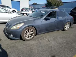 Salvage cars for sale at Hayward, CA auction: 2011 Infiniti G37 Base