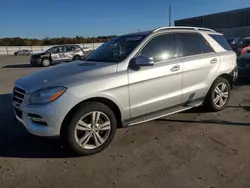 Salvage cars for sale at Fredericksburg, VA auction: 2015 Mercedes-Benz ML 350 4matic