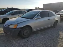 Honda Civic ex salvage cars for sale: 2002 Honda Civic EX